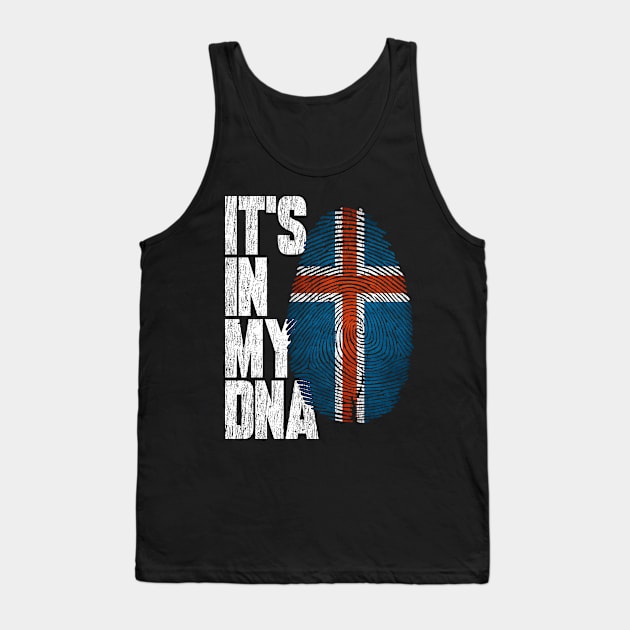 It's In My DNA Icelandic Shirt Proud Hispanic Gift Iceland Flag Tank Top by heart teeshirt